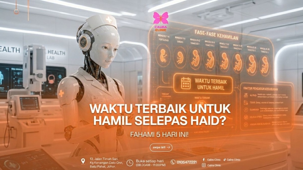 Calira Clinic - Care That Inspires Life - Cara Kira Waktu Subur Wanita: Panduan Lengkap Merancang Zuriat di Calira Clinic Batu Pahat