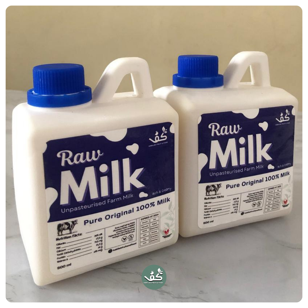 Kabilah Fruit & Food - Sahabat Sehatmu - Raw Milk Unpasteurised 500 ml