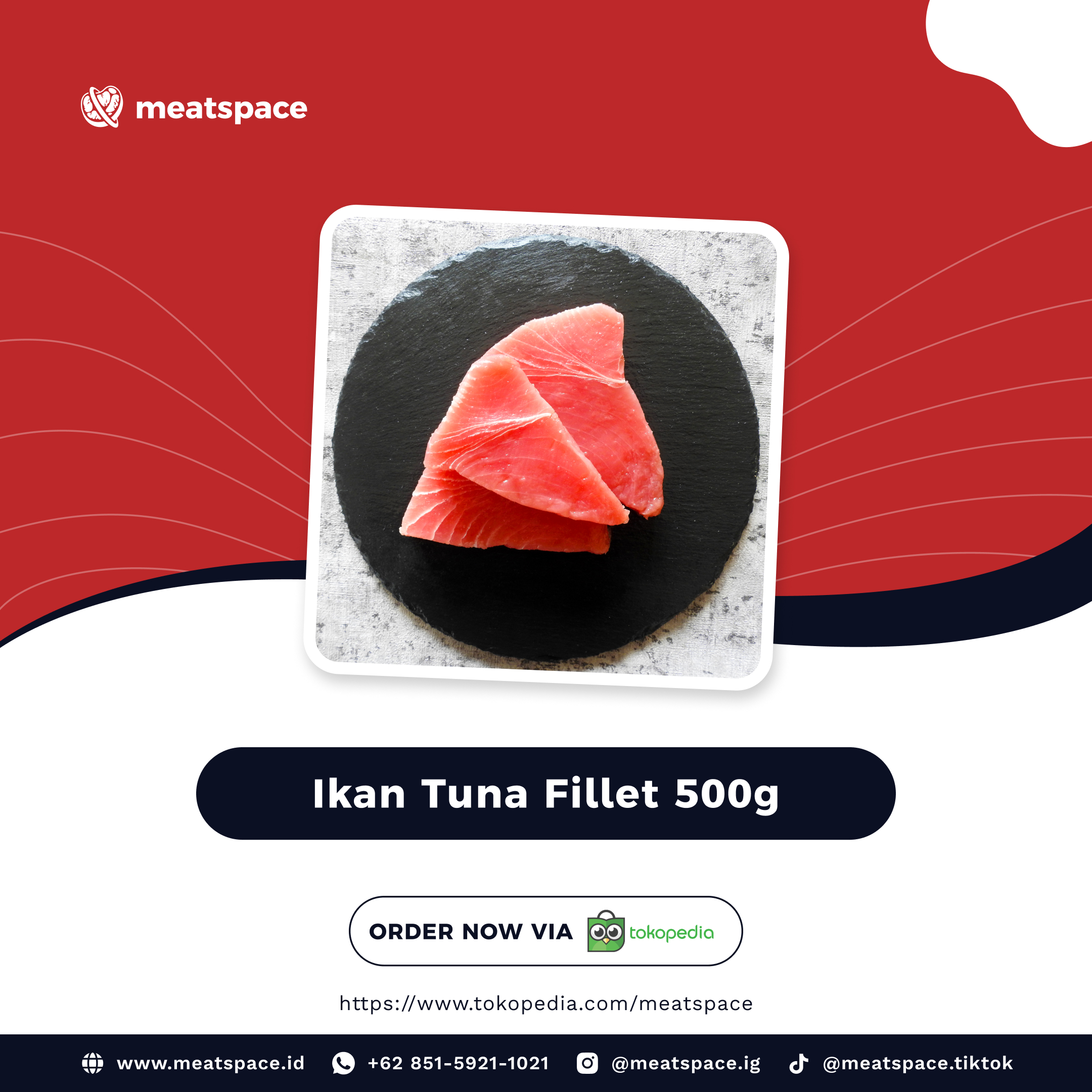 Meatspace - Toko Daging Segar dan Berkulitas di Jakarta Selatan - Ikan Tuna Fillet 500g