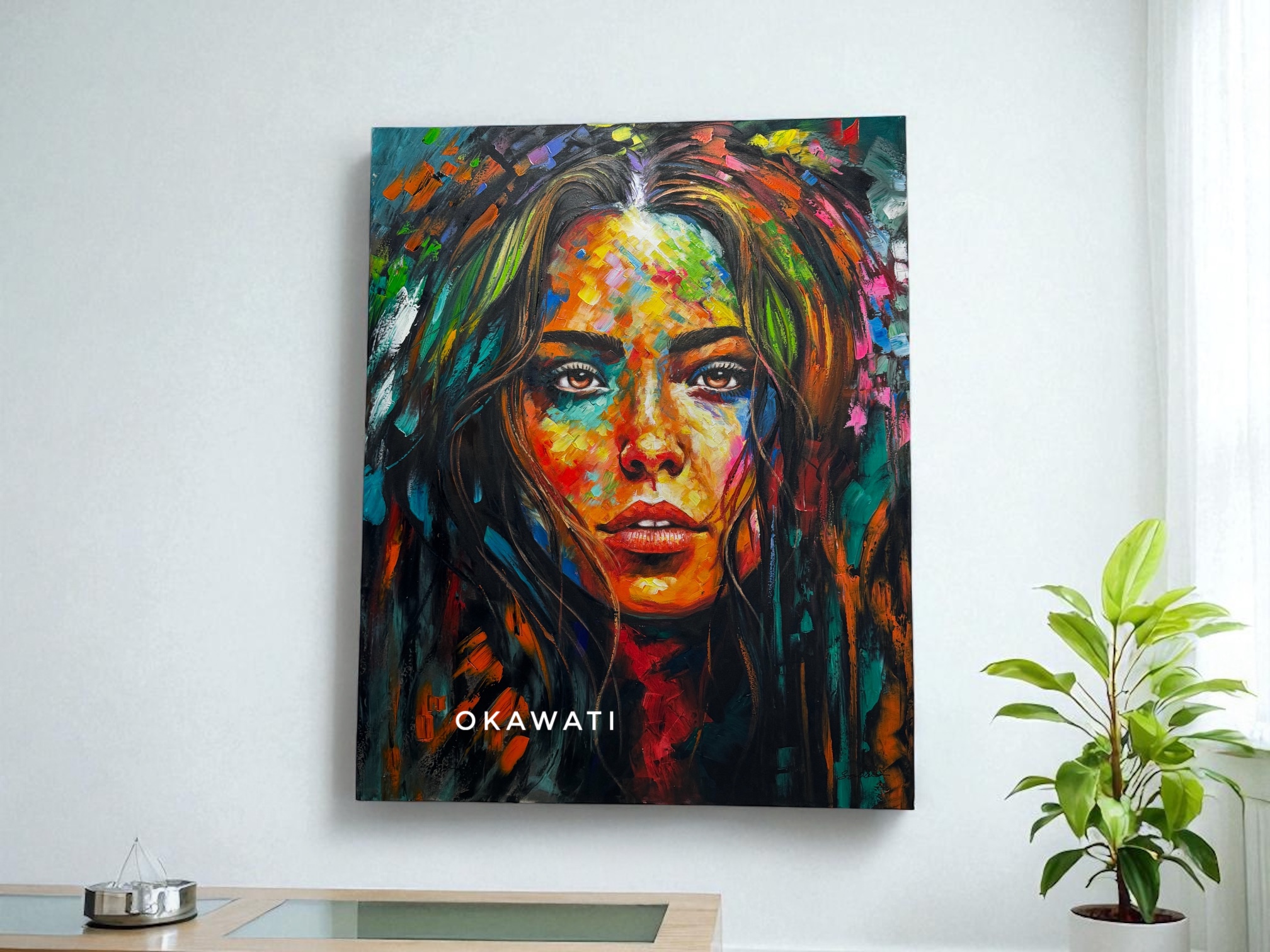 Okawati Art Shop - Timeless Art for Inspired Spaces - Echoes of a Face
