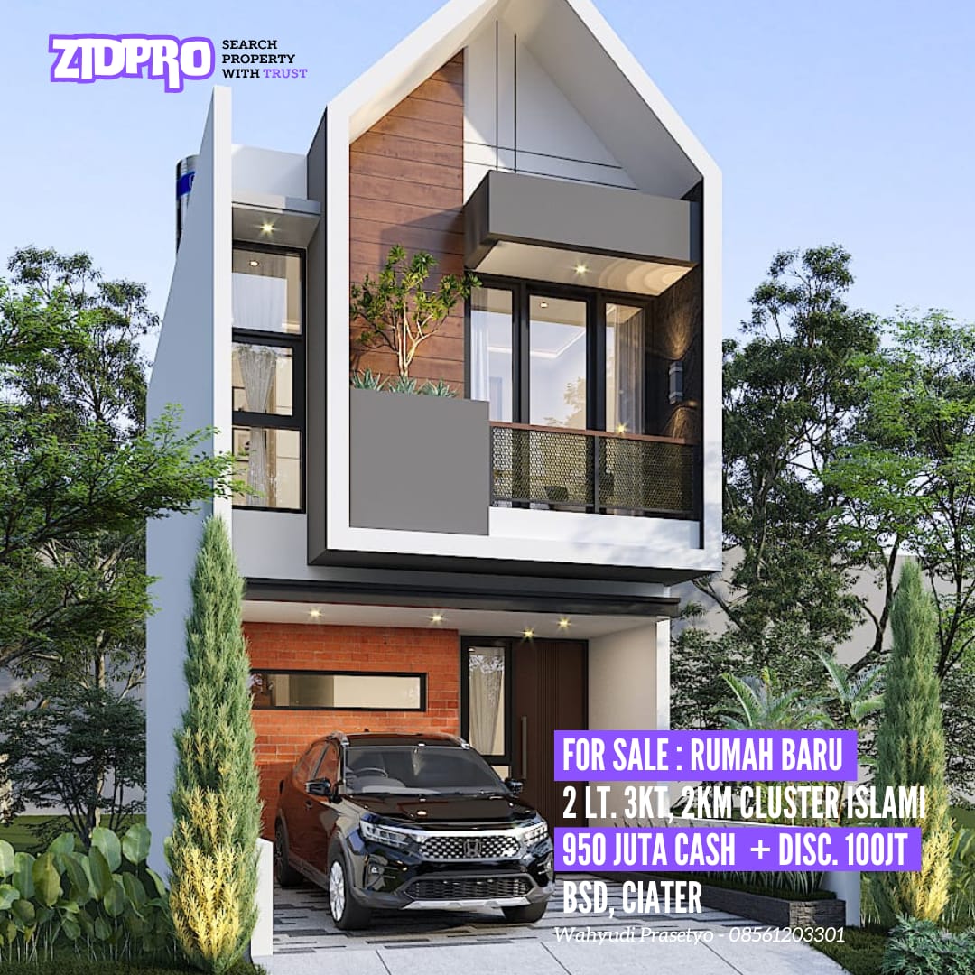 Zidpro - Go! Search Property With Trust - Dijual Rumah Baru di BSD Ciater