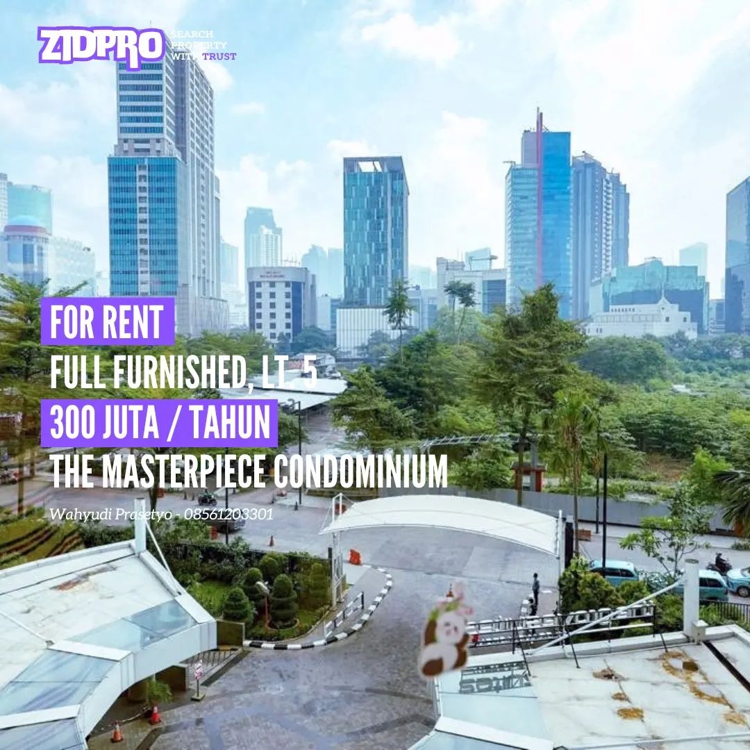 Zidpro - Go! Search Property With Trust - Disewakan The Mastepiece Condominium, Kuningan, Jakarta