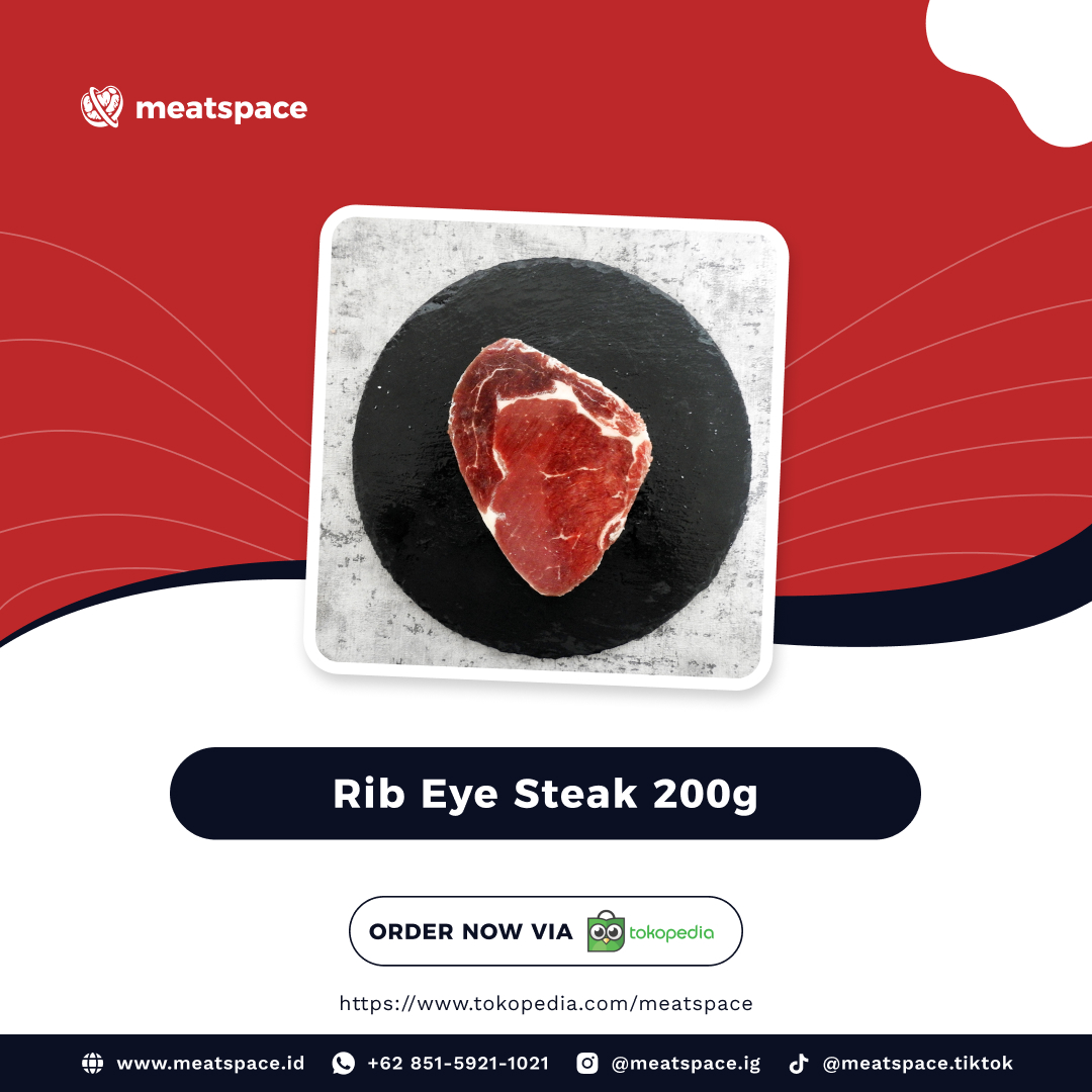 Meatspace - Toko Daging Segar dan Berkulitas di Jakarta Selatan - AUS Ribeye Steak 200g