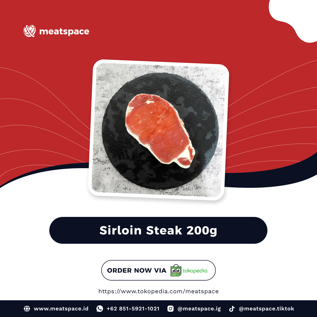 Meatspace - Toko Daging Segar dan Berkulitas di Jakarta Selatan - Sirloin Steak 200g